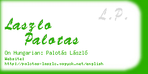 laszlo palotas business card